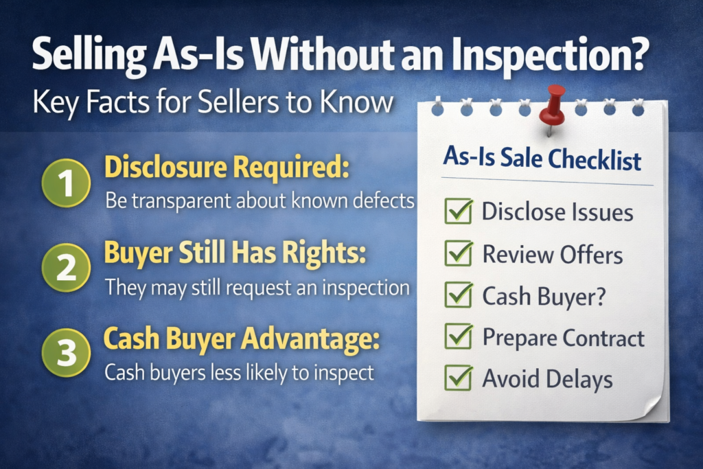 Can You Sell a House As-Is Without an Inspection? What Sellers Should Know 2 Can You Sell A House Without An Inspection