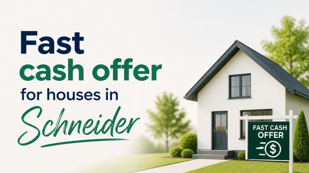 Fast cash offer for houses in Schneider