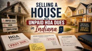 Selling a house with unpaid HOA dues in Indiana