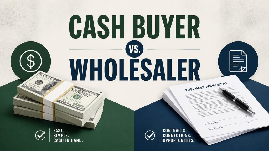 Cash Buyer vs. Wholesaler: What’s the Difference When Selling Your House? 1 Cash Buyer vs Wholesaler