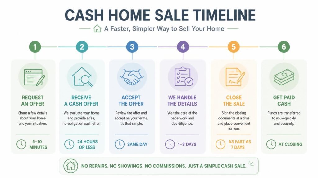 How Long Does the Cash Home Buying Process Really Take, Start to Finish? 2 cash home sale timeline